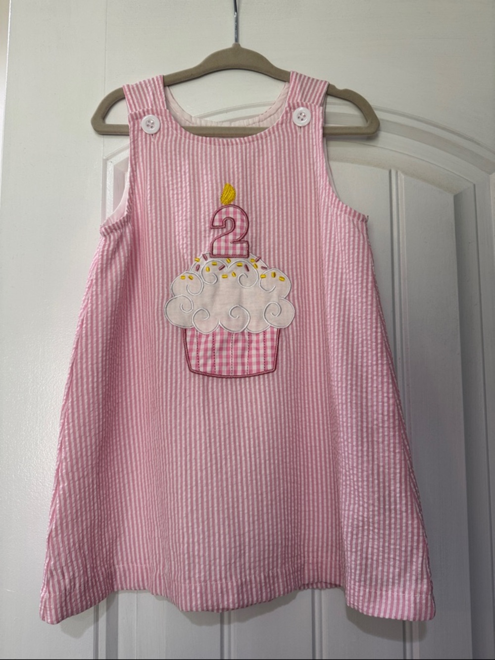 Seersucker Toddler Birthday Dress